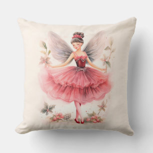 Pink Sugar Plum Fairy Weihnachten Kissen
