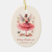 Pink Sugar Pum Fairy Vintage Weihnachtsschmuck (Hinten)