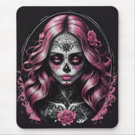 Pink Sugar Skull-2 Mousepad