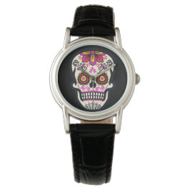 Pink Sugar Skull Armbanduhr