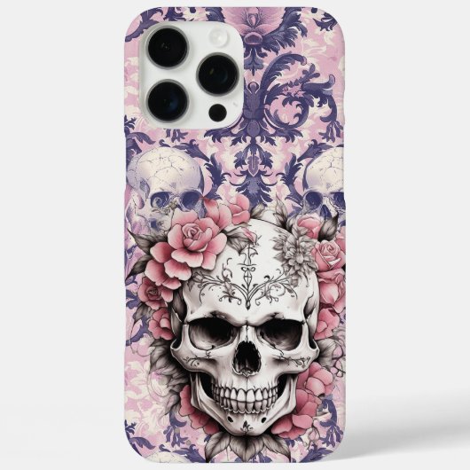 Pink Sugar Skull Case-Mate iPhone Hülle (Rückseite)