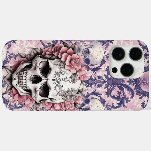 Pink Sugar Skull Case-Mate iPhone Hülle (Rückseite (Horizontal))