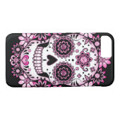 Pink Sugar Skull Case-Mate iPhone Hülle (Rückseite (Horizontal))