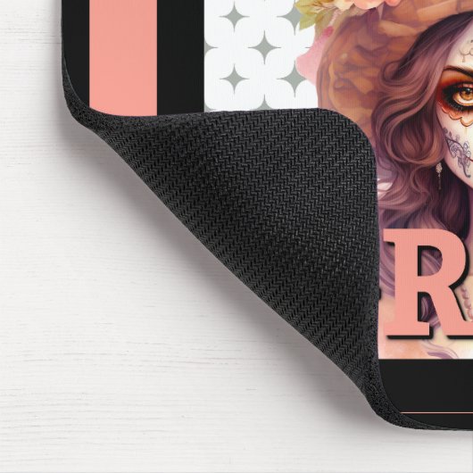 Pink Sugar Skull Delights Mousepad (Ecke)