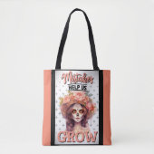 Pink Sugar Skull_Grow Tasche (Vorderseite)
