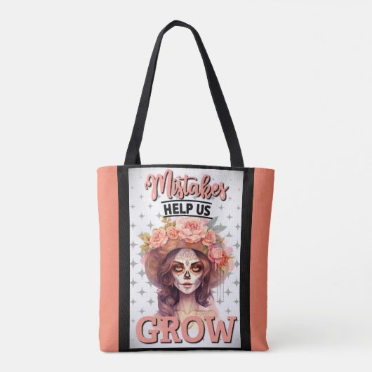 Pink Sugar Skull_Grow Tasche (Rückseite)