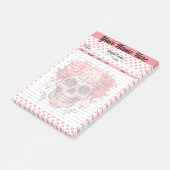 Pink Sugar Skull Weichtracker Post-it Klebezettel (angewinkelt)