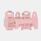 Pink Sugar und Spice Girl Babydusche Geschenkschachtel (Ungefaltet)