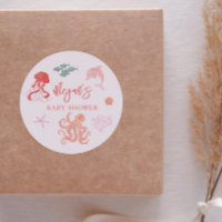 Pink Summer Ocean Baby Dusche Gefallen