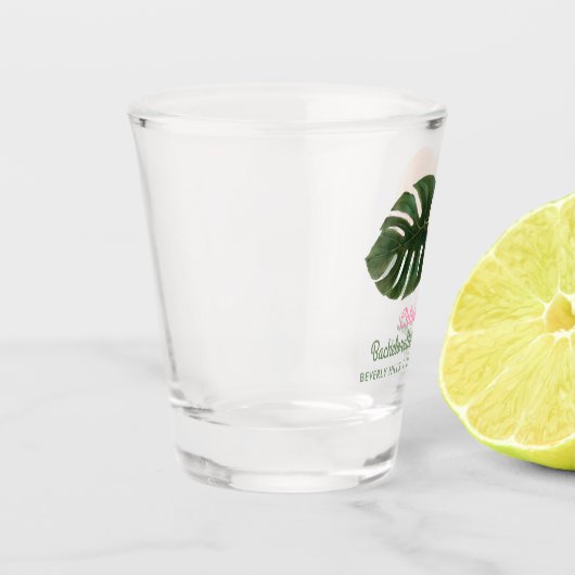 Pink Summertime Glam | Bachelorette Schnapsglas (Links)