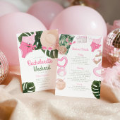 Pink Summertime Glam | Bachelorette Weekend Einladung