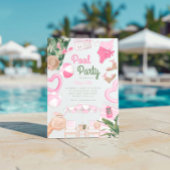 Pink Summertime Glam | Pool-Party Einladung