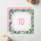 Pink Summertime Glam | TISCHNUMMER (Vorderseite/Rückseite Beispiel)