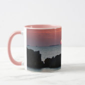 Pink Sun, Araha Beach Okinawa Japan Sunset Foto Tasse (Links)
