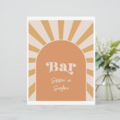 Pink Sun Bar Sign (Stehend Vorderseite)
