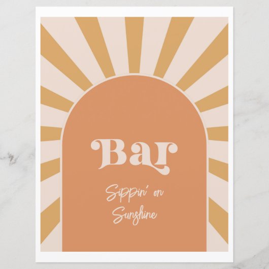 Pink Sun Bar Sign (Vorderseite)