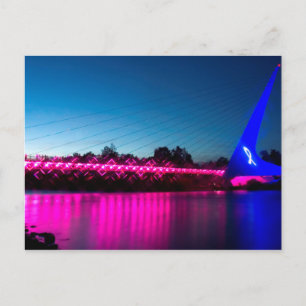 Pink Sundial Bridge denken Postkarte
