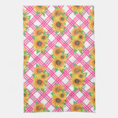 Pink Sunflower Geschirrtuch (Vertikal)