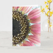 Pink Sunflower Grußkarte Karte (Gelbe Blume)