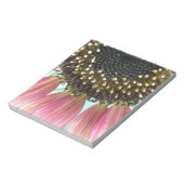 Pink Sunflower Notepad Notizblock (Rotiert)