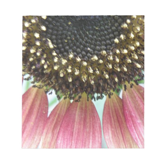 Pink Sunflower Notepad Notizblock (Vorderseite)