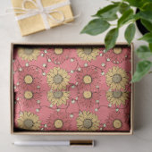 Pink Sunflowers Christmas Seidenpapier (Geschenk)