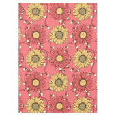 Pink Sunflowers Christmas Tischdecke (Vorderseite)