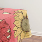 Pink Sunflowers Christmas Tischdecke (Beispiel)