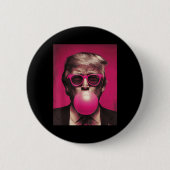 Pink Sungles Trump Bubble Gum Button (Vorderseite)