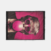 Pink Sungles Trump Bubble Gum Fleecedecke (Vorderseite (Horizontal))