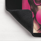 Pink Sungles Trump Bubble Gum Mousepad (Ecke)