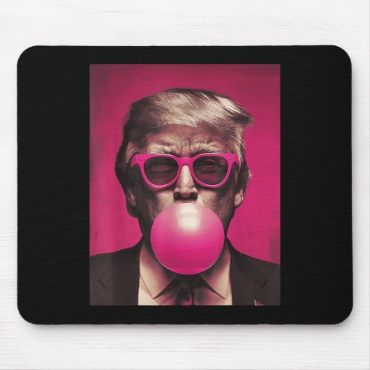 Pink Sungles Trump Bubble Gum Mousepad (Vorne)