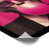 Pink Sungles Trump Bubble Gum Poster (Ecke)