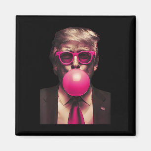 Pink Sungles Trump Bubble Gum Shirt 2024 Vote Pres Magnet