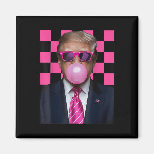 Pink Sungles Trump Bubble Gum Shirt 2024 Vote Pres Magnet