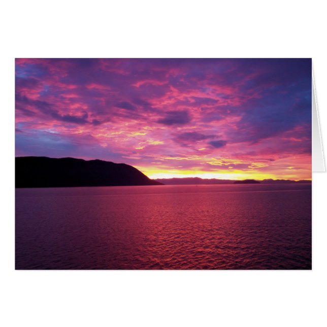 Pink Sunrise Card (Vorderseite (Horizontal))