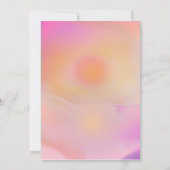 Pink Sunrise Gradient Ästhetik Einladung (Rückseite)