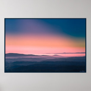 Pink Sunrise Hot Springs Nationalpark, Arkansas Poster
