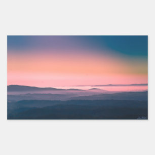 Pink Sunrise Hot Springs Nationalpark, Arkansas Rechteckiger Aufkleber