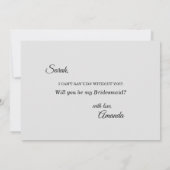 Pink Sunrise Mountain Bridesmaid Vorschlag Card Einladung (Rückseite)