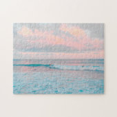 Pink Sunset and Ocean Puzzle (Horizontal)