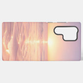 Pink Sunset Beach Phone Case Samsung Galaxy Hülle (Rückseite (Horizontal))