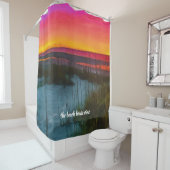 Pink Sunset Beach Sand Dune Duschvorhang (Beispiel)