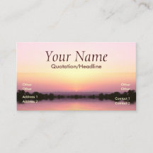 Pink Sunset Business Card