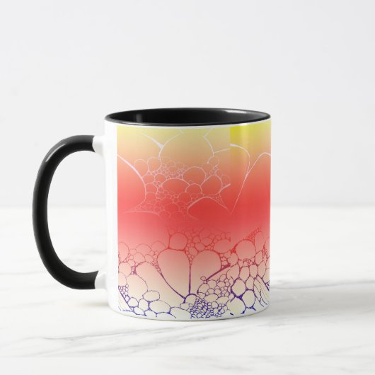 Pink Sunset Daisies Tasse (Links)