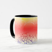 Pink Sunset Daisies Tasse (Vorderseite Links)