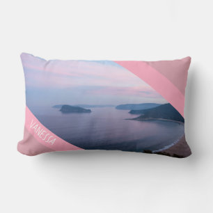Pink Sunset Pearl Beach Landscape Australien Lendenkissen