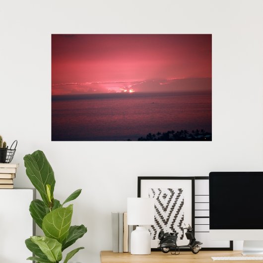 Pink Sunset Sky Poster (Heimbüro)