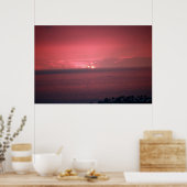 Pink Sunset Sky Poster (Küche)