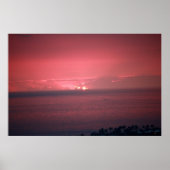 Pink Sunset Sky Poster (Vorne)
